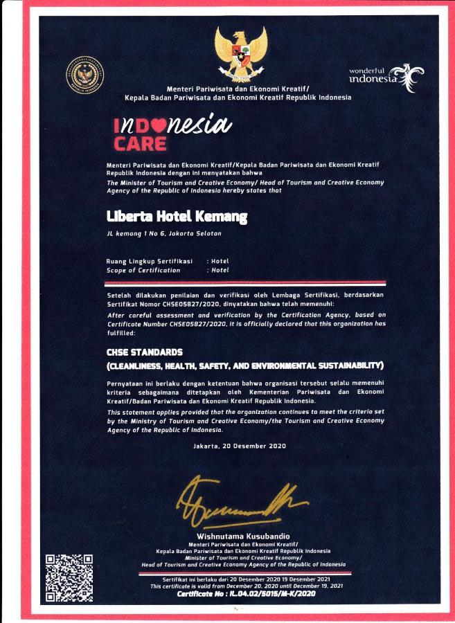 Liberta Hotel Kemang Джакарта Екстериор снимка