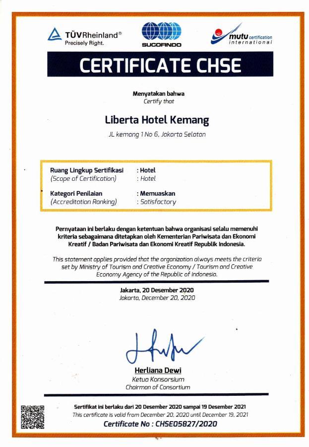 Liberta Hotel Kemang Джакарта Екстериор снимка